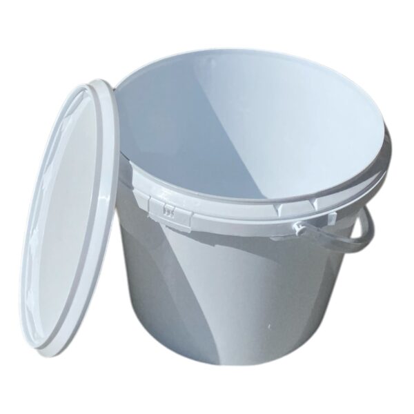 Galeata alimentara  sigilabila (polipropilena) 10 litri, alba