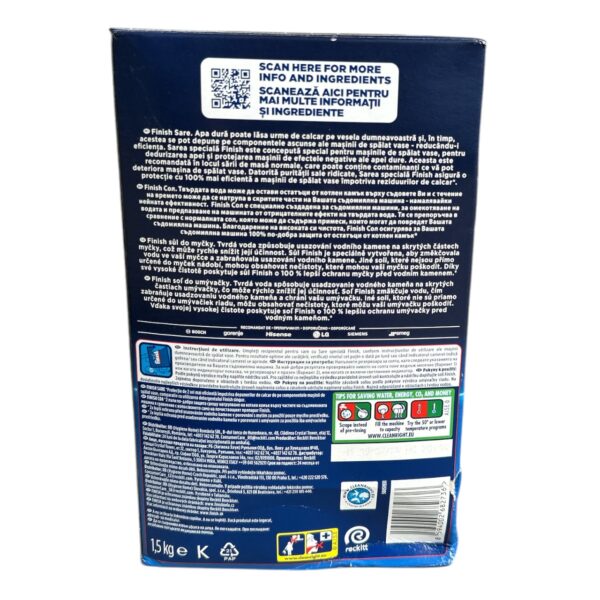 Finish Sare speciala pentru masina de spalat vase 1.5 kg - imagine 2