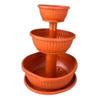 Ghiveci etajat 3 niveluri 20/30/40 cm, maro