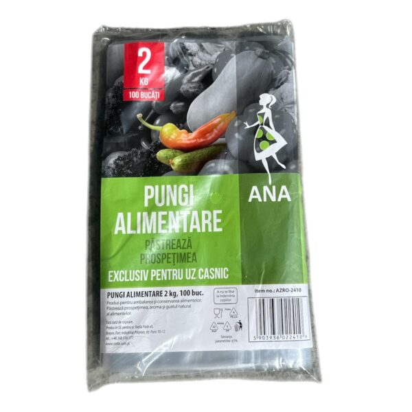 Pungi Alimentare 2 kg 32x22 cm 100 bucati