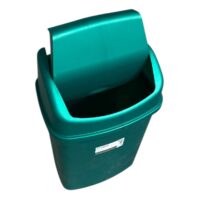 Cos Gunoi 55 L (Litri) Plastic, Capac Batant, Verde