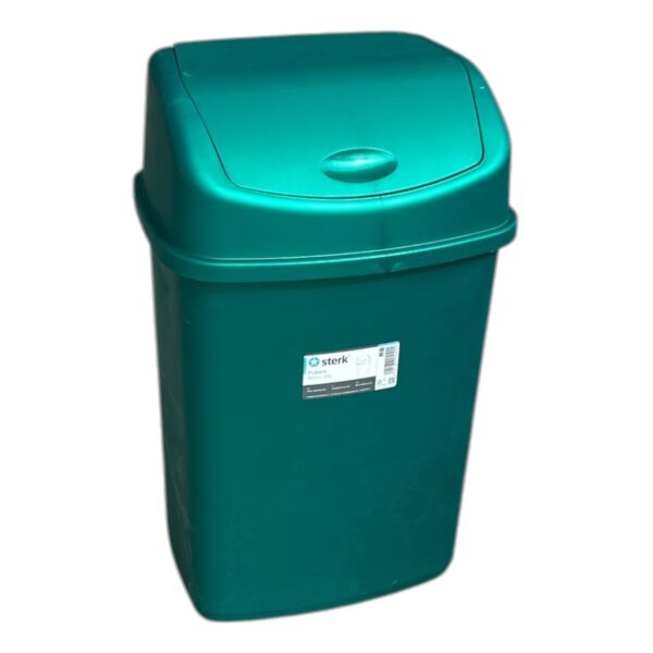 Cos Gunoi 55 L (Litri) Plastic, Capac Batant, Verde