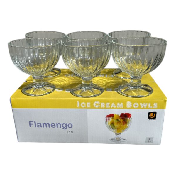 Cupe de inghetata si desert, Flamengo, 270 ml, 6 bucati - imagine 2