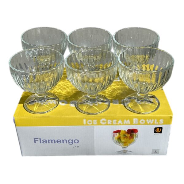 Cupe de inghetata si desert, Flamengo, 270 ml, 6 bucati