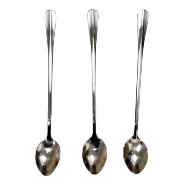 Lingurite de limonada din inox, lungi, 3 bucati