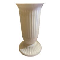 Vaza funerara din plastic, alba 38 cm