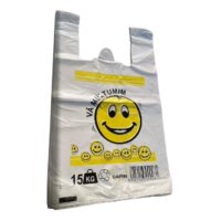 Pungi plastic biodegradabile tip maieu cu toarte (15 kg) set 50 buc