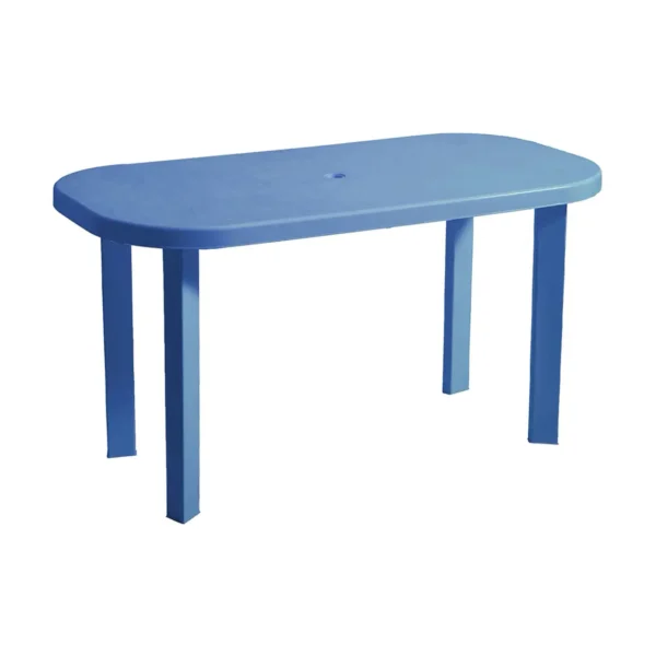 bella masa din plastic ovala 110 x 65 cm albastra 2