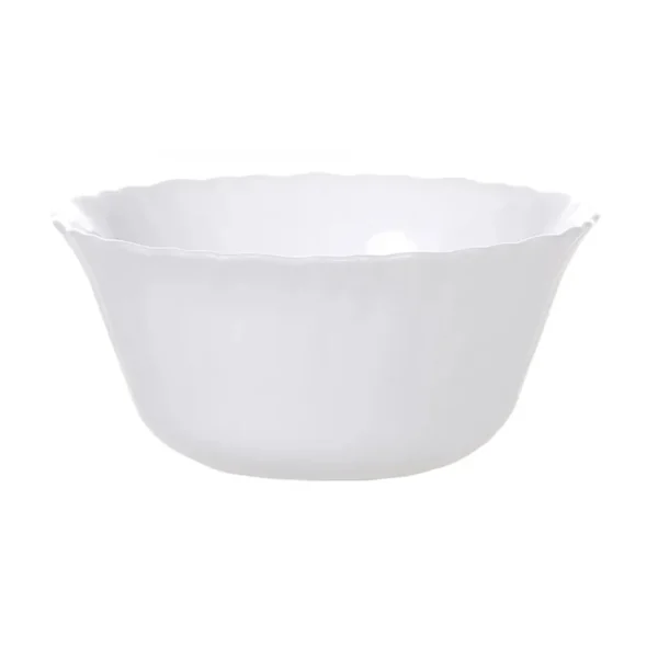 bol din opal pentru supa si salata 750 ml 24 cm alb 2