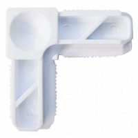 coltar plastic alb pentru profil plase insecte alb