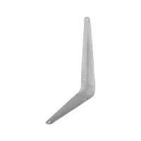 consola metalica pentru raft otel alb 30 x 25 cm 2