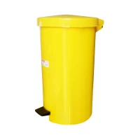 cos gunoi plastic cu pedala si capac 35 l rotund