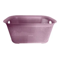 cos rufe haine cu manere perlat 50l mov 2