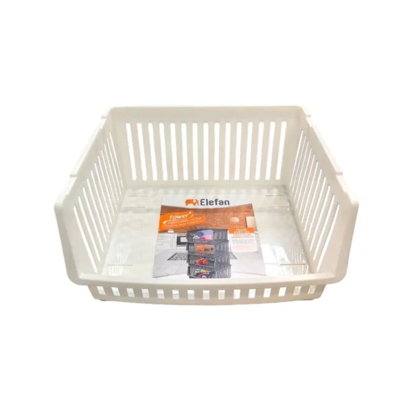 etajera suprapozabila din plastic alba 2
