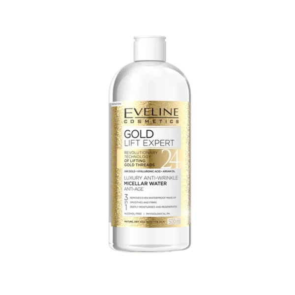 eveline apa micelara antirid 3in1 gold lift expert 24k 500ml 1