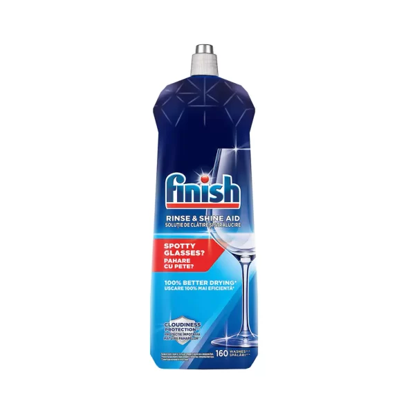 finish shine and protect rinse aid solutie clatire vase 800 ml 160 spalari 1