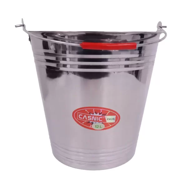 galeata inox 12 l litri cu maner 2