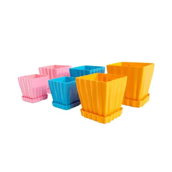 ghiveci de platic patrat tulipe sterk 15x15 cm 2