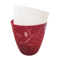 ghiveci din plastic decorativ cu fluturi 3d 5 3l bordo 2
