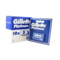 gillette platinum lame de ras barbierit 50 bucati 2