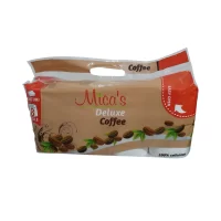 hartie igienica 3 straturi mica s deluxe coffee alba 8 role