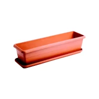 jardiniera plastic 100 cm maro 1