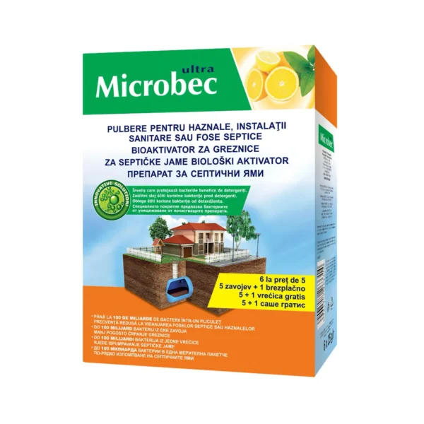 microbec ultra tratament fose septice haznale praf 6x25 gr 1