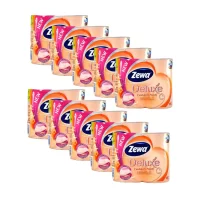 pachet 10 x zewa hartie igienica cashmere peach 3 straturi 4 role 1