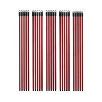 pachet 25 bucati coada pentru mop matura din metal rosu cu filet 110cm