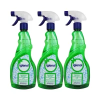 pachet 3 x igienol mar verde dezinfectant fara clor cu pulverizator 750 ml 1