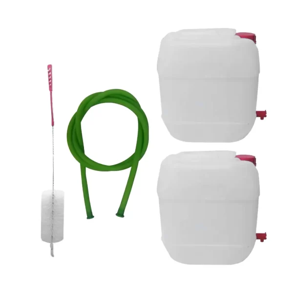 pachet 4 produse bidoane plastic cu robinet 30l si acessorii