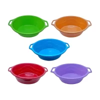 pachet 5 x lighean oval cu manere din plastic 8l 1
