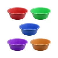 pachet 5 x lighean rotund din plastic 20l 1