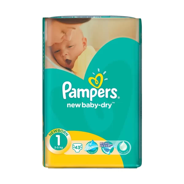 pampers nr 1 new baby dry scutece bebelusi 2 5 kg 43 buc 2