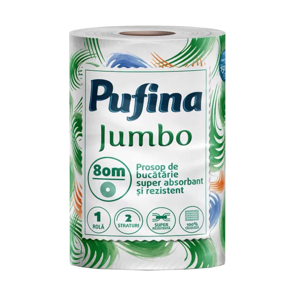 pufina jumbo prosop hartie 2 straturi 80 m 2