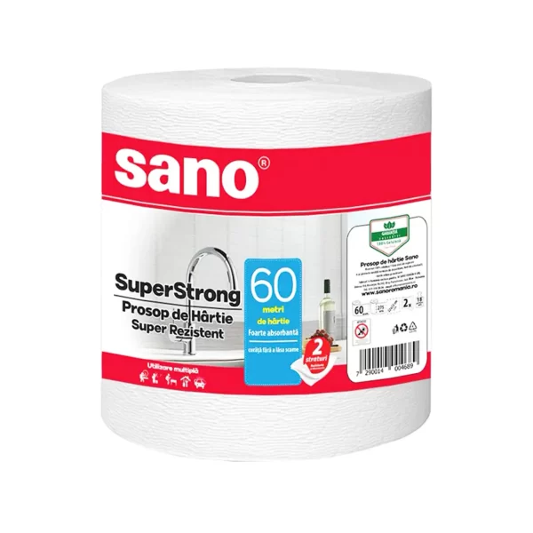 sano prosop de hartie cu 2 straturi rola 60 m 2