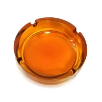 scrumiera din sticla colorata portocaliu rotunda 105 cm 2