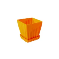 sterk ghiveci din plastic patrat tulipe 13x12 cm 1