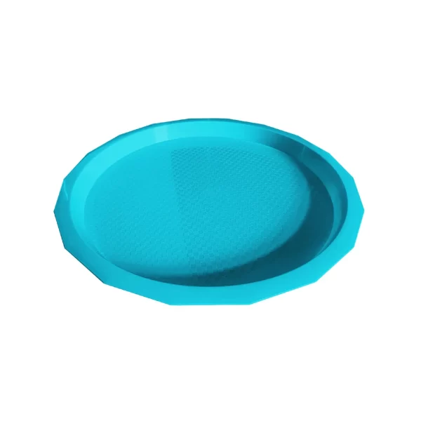 tava din plastic de servire rotunda 34 cm bleu 1