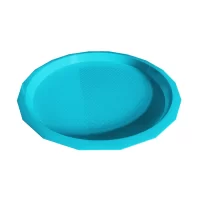 tava din plastic de servire rotunda 34 cm bleu 2