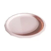 tava servire rotunda din plastic 34 cm roz 2