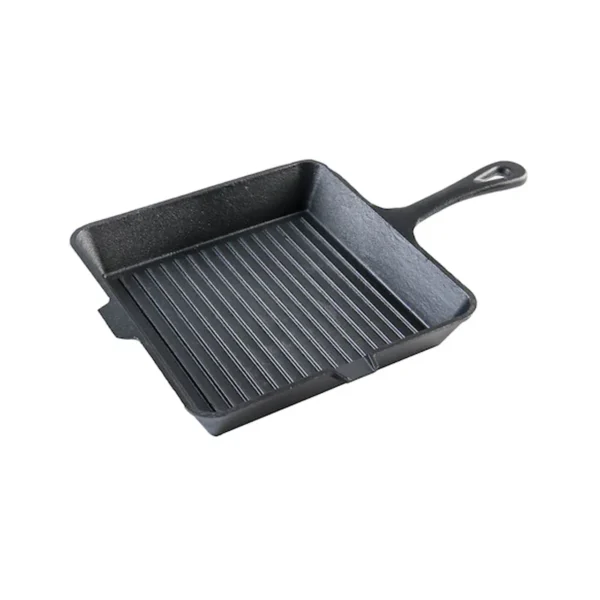tigaie grill fonta pentru aragaz 25x4 7 cm 1