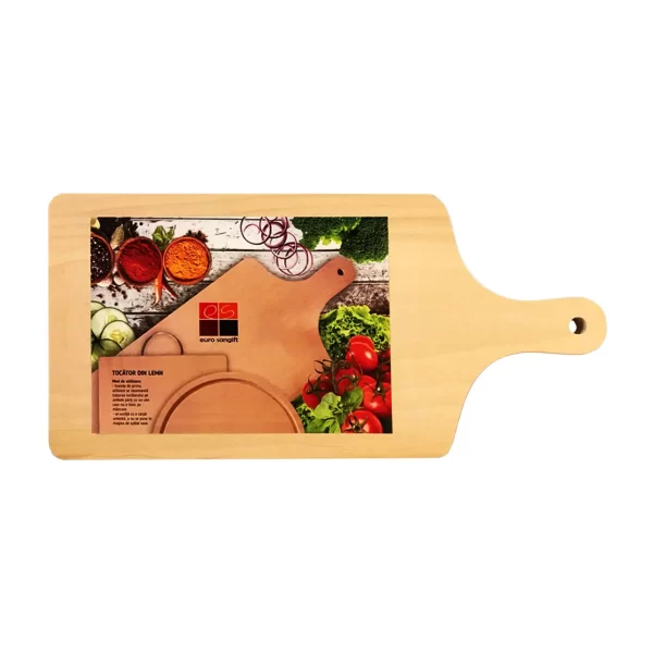 tocator din lemn cu maner 35 5x16 cm 1