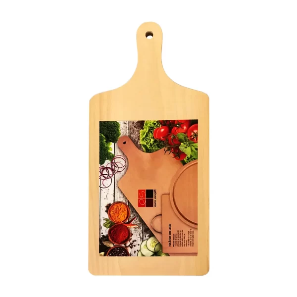 tocator din lemn cu maner 35 5x16 cm 2