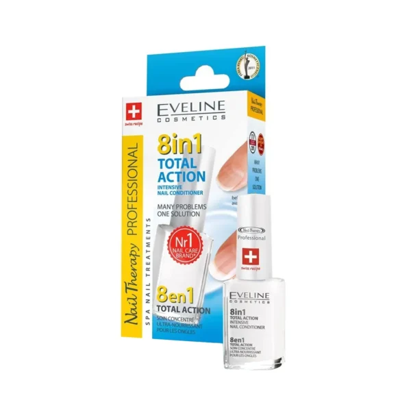 tratament de unghii fragile si deteriorate 8in1 eveline total action 12 ml 2