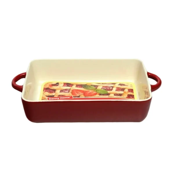 vas ceramica cuptor dreptunghiular cu manere 24x18 cm 2