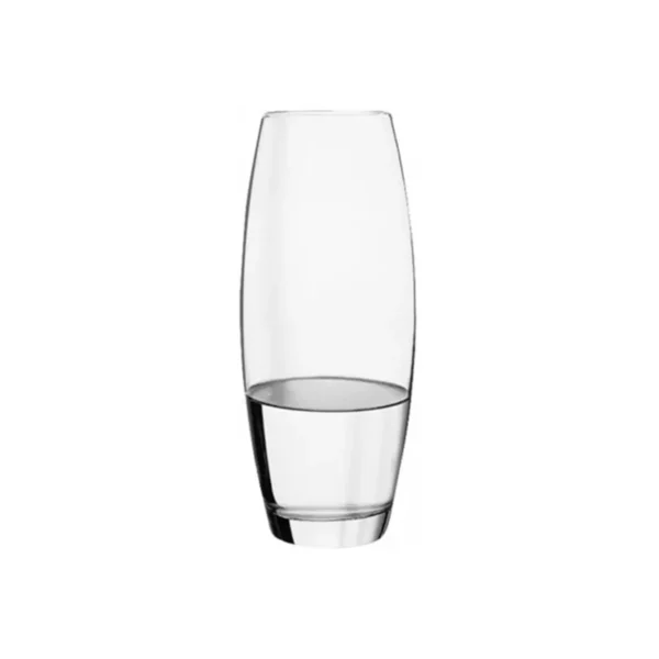 vaza sticla transparenta mare pentru flori 26 cm 2