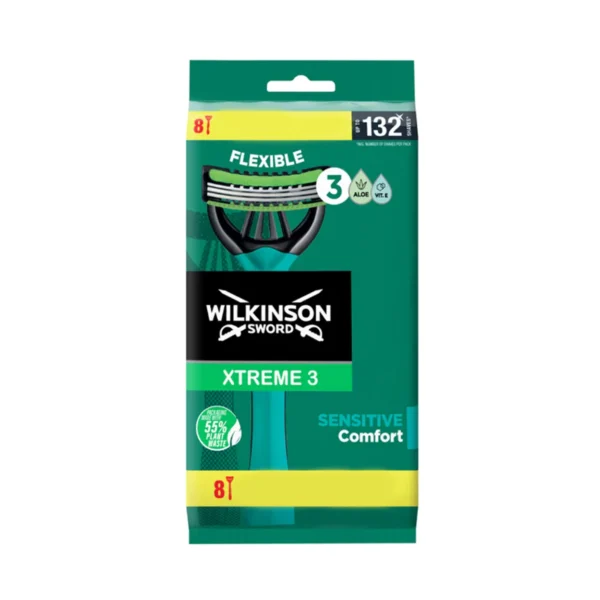 wilkinson sword xtreme 3 sensitive comfort cu aloe si vit e 8 bucati 2