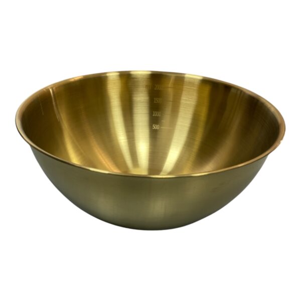 Bol gradat (castron) inox auriu, 25 cm