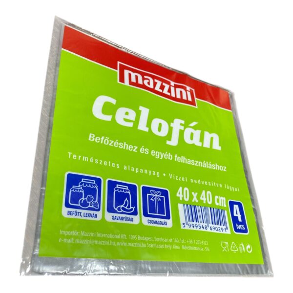 Celofan Alimentar (mazzini) 4 foi, 40×40 cm
